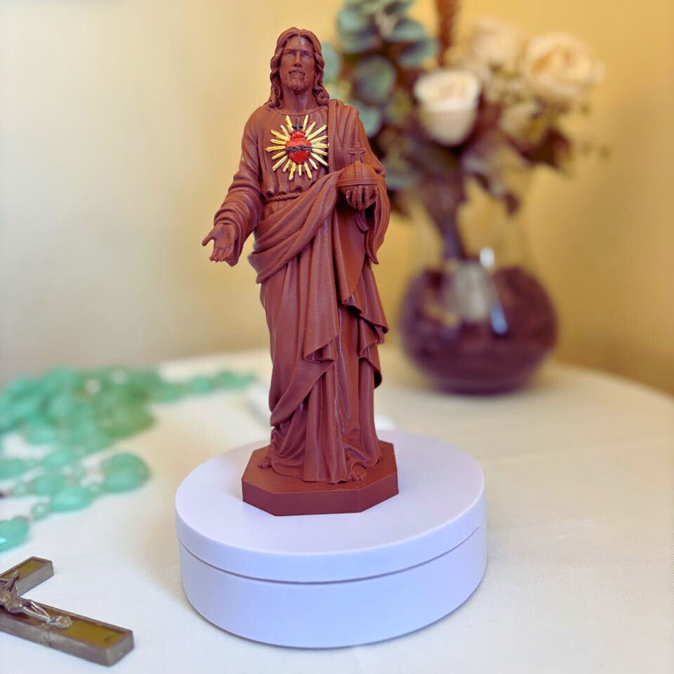 Imagem do Sagrado Coração de Jesus - Escultura em PLA