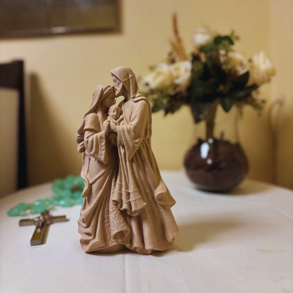 Sagrada Familia com Beijo de José - Escultura em PLA