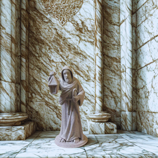 São Longuinho com Lanterna - Escultura em PLA