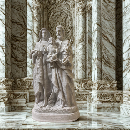 Imagem Clássica da Sagrada Família - Escultura em PLA