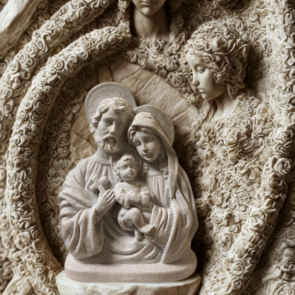 Imagem da Sagrada Familia Aconchegada - Escultura em PLA
