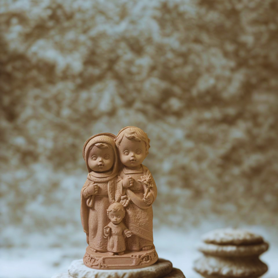 Sagrada Família Infantil - Escultura em PLA